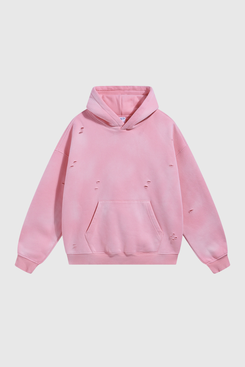 Women's Streetwear Washed 360G Heavyweight Cut Hoodie