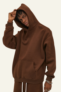 Men's Streetwear 350G Heavyweight Oversize Solid Hoodie