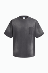 Women's Cotton Streetwear Washed Distressed T-shirt