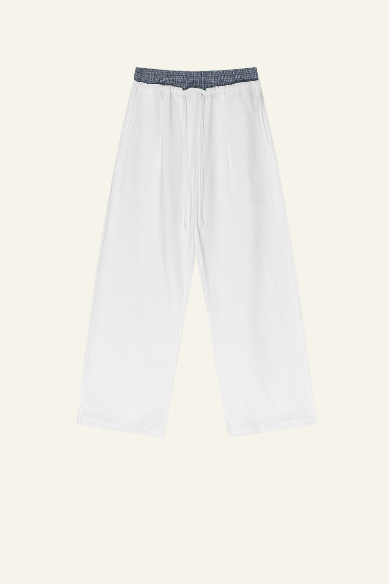 Women's Double-Waistband Straight Leg pants.