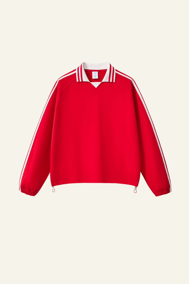 Men's Streetwear Cotton Striped Color-Block Sweatshirts