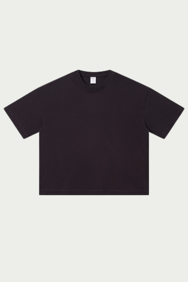 Men's 280g Spring Solid Cotton Boxy Oversized Tee