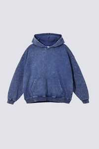 Women's 420g Heavy Cotton Washed Distressed Hoodie