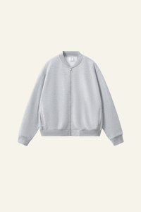 Men's Streetwear Stand Collar Fleece-Lined Zipper Jacket