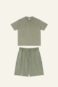 Men's Cotton Streetwear Set:T-Shirt & Short