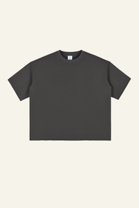 Men's Streetwear Solid Color Raw-Edge Short Sleeve T-Shirt