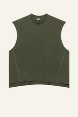 Women's Cotton 270 Heavyweight Washed Side Slit Tank Top