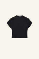 Women's Streetwear  High-neck Slim  Dopamine  T-shirt
