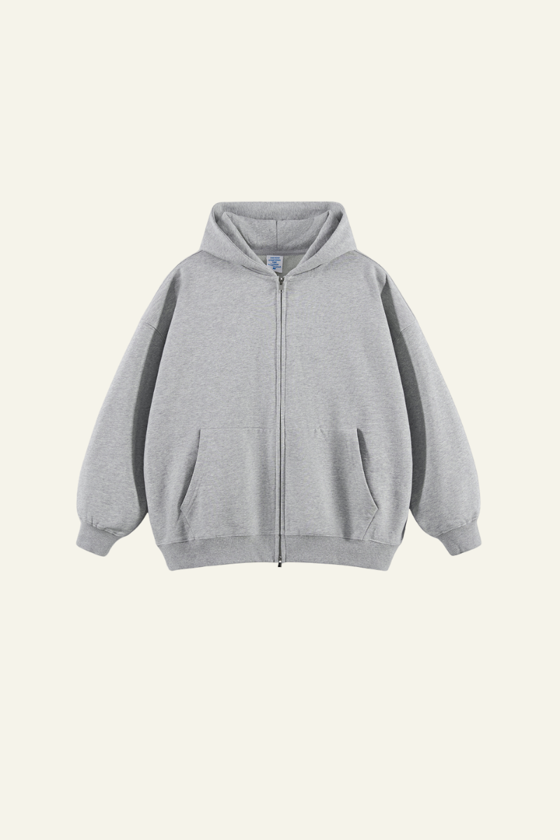 Men's Streetwear Full Zipper Hooded Jacket