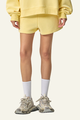 Women's Athletic Solid Dopamine  Shorts