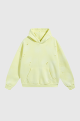 Men's Streetwear Washed 360G Heavyweight Cut Hoodie