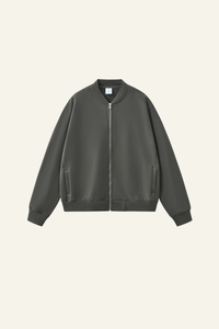 Women's  Streetwear Stand Collar Fleece-Lined Zipper Jacket