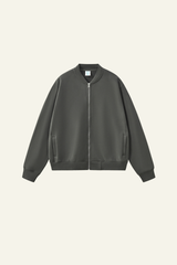Men's Streetwear Stand Collar Fleece-Lined Zipper Jacket