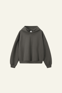 Women's Streetwear Short Loose-fitting Drop Shoulders Hoodie