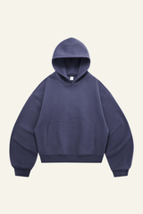 Men's Streetwear Short Curved-Hem  Hoodie