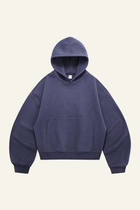 Men's Streetwear Short Curved-Hem  Hoodie