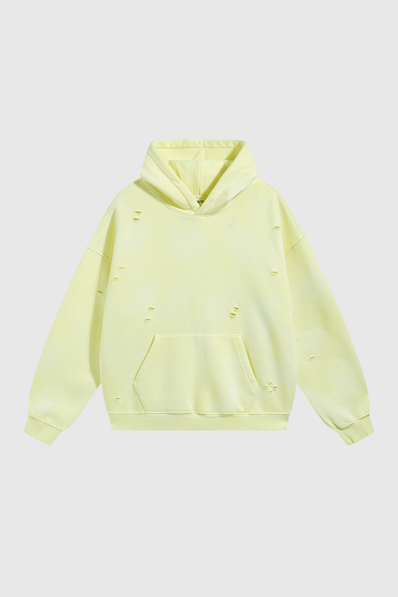 Women's Streetwear Washed 360G Heavyweight Cut Hoodie