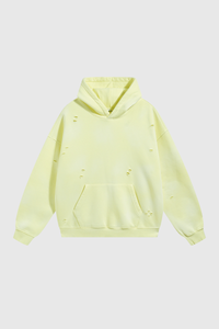 Women's Streetwear Washed 360G Heavyweight Cut Hoodie