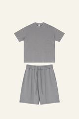 Men's Cotton Streetwear Set:T-Shirt & Short