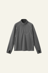 Men's Lightweught Half-zipper Stand-collar Pullover