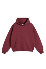Men's Fall Winter 430g Terry Solid Loose DropShoulder Hoodie
