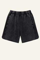 Men's Cotton Streetwear Washed Relaxed Short
