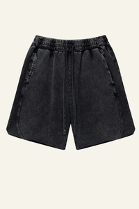 Men's Cotton Streetwear Washed Relaxed Short