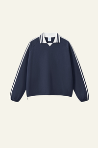Men's Streetwear Cotton Striped Color-Block Sweatshirts