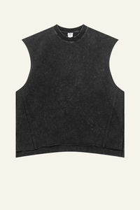 Women's Cotton 270 Heavyweight Washed Side Slit Tank Top