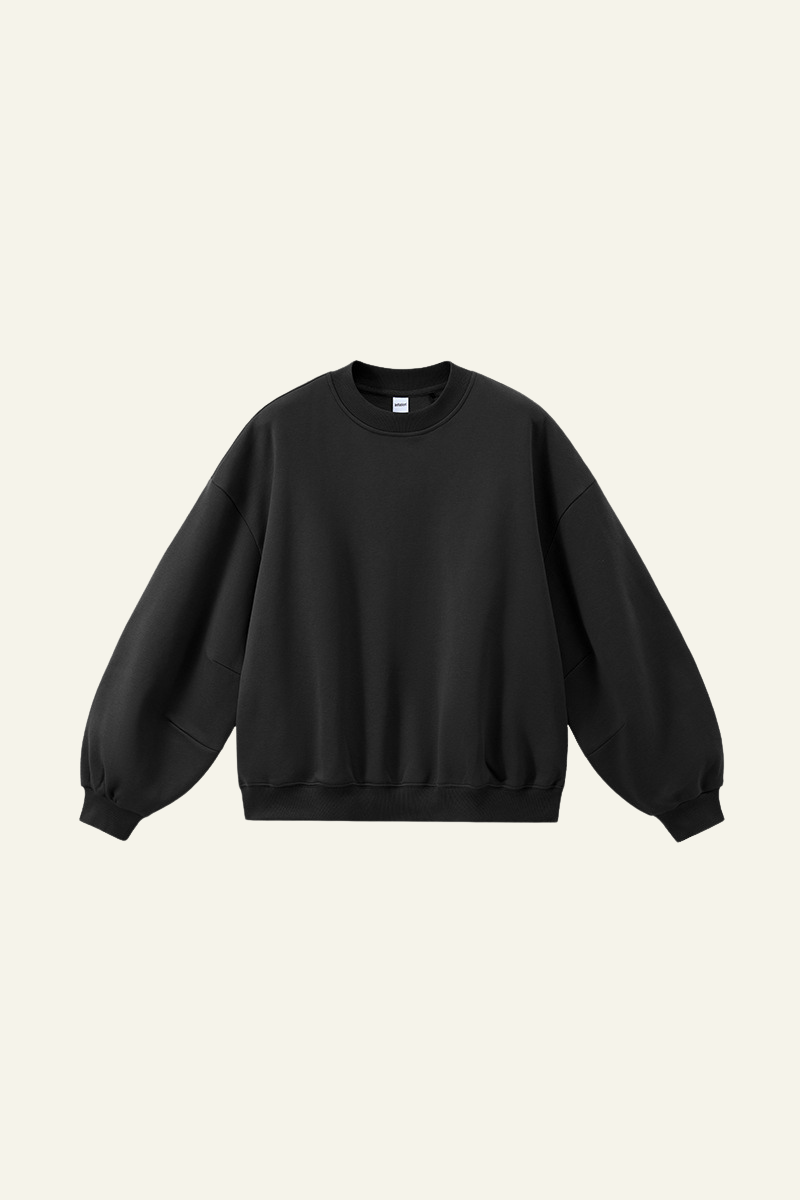 Men's Crewneck Curved Sleeve Pullover