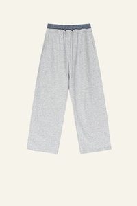Men's Streetwear Double-Waistband Straight Leg pants.