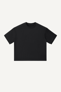 Men's 280g Cropped Oversized Crewneck Terry Cuff Vintage Tee
