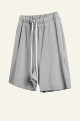 Men's Vintage Washed Cotton Frayed-Hem Shorts