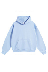 Women's FallWinter 430g Terry Solid LooseDropShoulder Hoodie