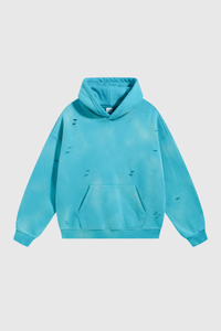 Men's Streetwear Washed 360G Heavyweight Cut Hoodie