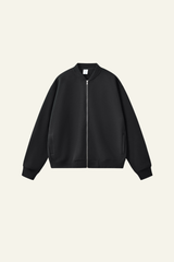 Women's  Streetwear Stand Collar Fleece-Lined Zipper Jacket