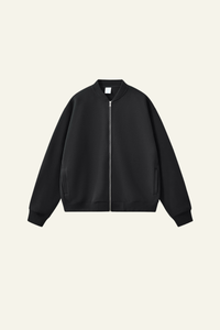 Women's  Streetwear Stand Collar Fleece-Lined Zipper Jacket
