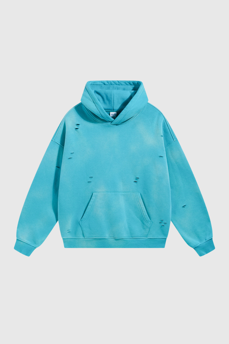 Women's Streetwear Washed 360G Heavyweight Cut Hoodie