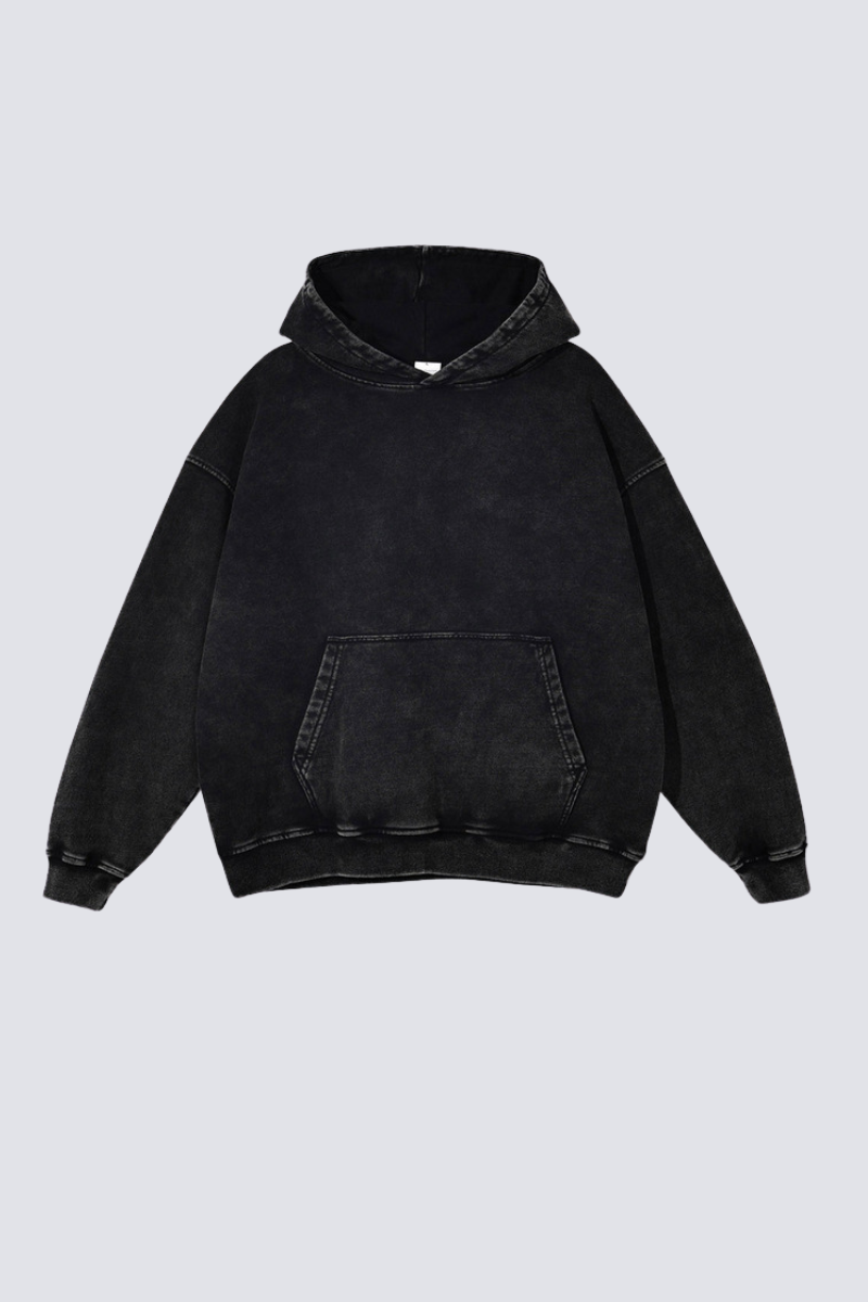 Women's 420g Heavy Cotton Washed Distressed Hoodie