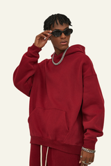 Men's Streetwear 350G Heavyweight Oversize Solid Hoodie