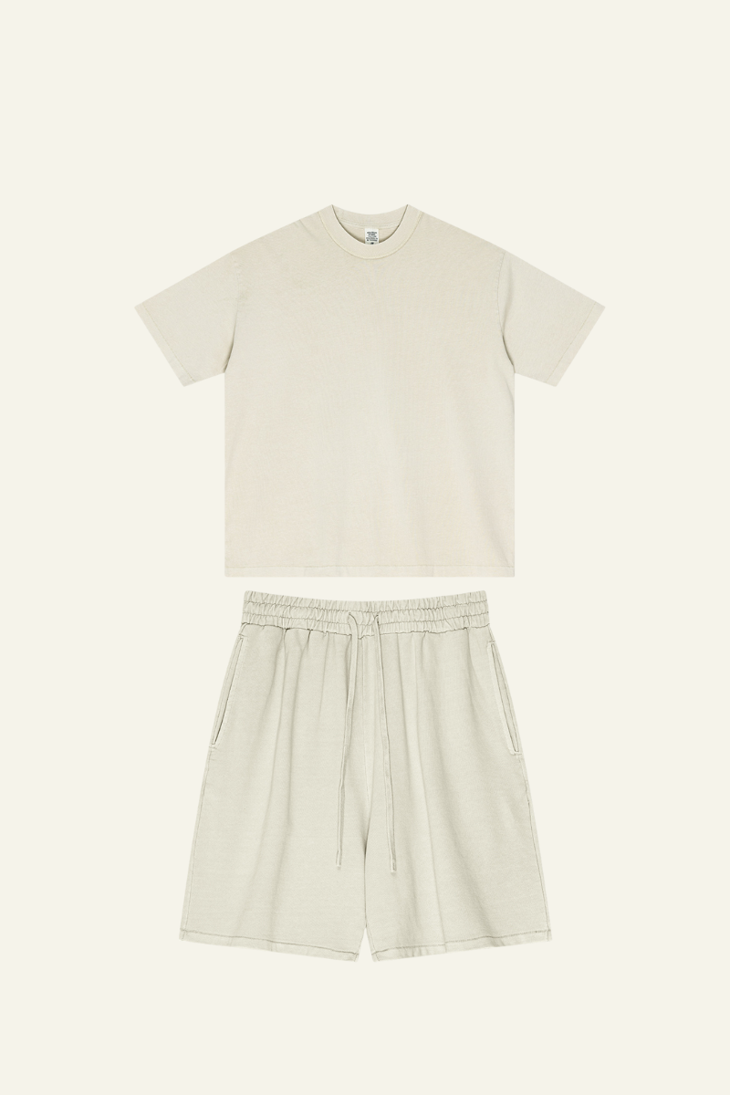 Men's Cotton Streetwear Set:T-Shirt & Short