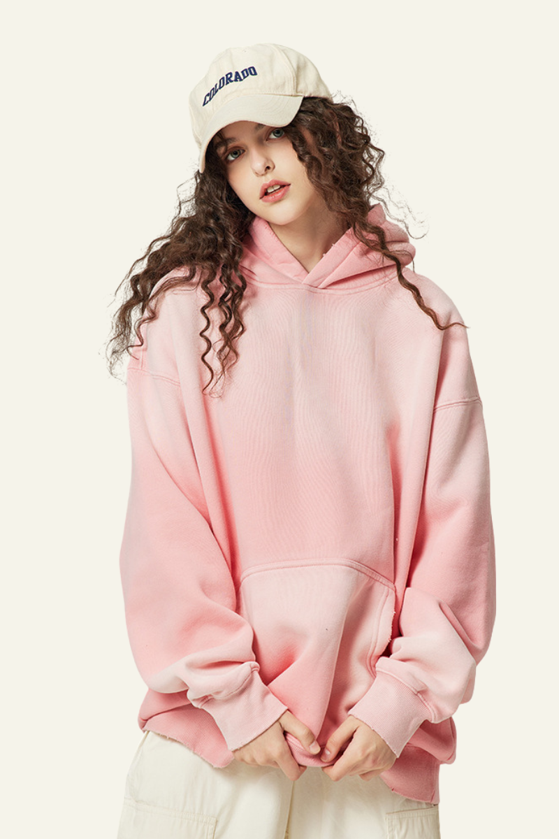 Women's Heavyweight Washed Gradient Hoodie