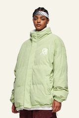 Women's Corduroy Warm Fleece-Lined Solid Color Jacket