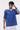 Men's Polyester Loose Fit V-Neck Patch Stripe Tee