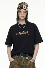 Women's Foil Badge Vintage Oversized Crewneck Tee