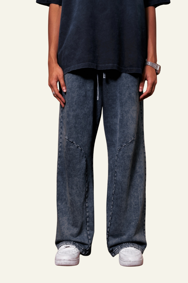 Men's Cotton Vintage Washed Straight Leg Pant
