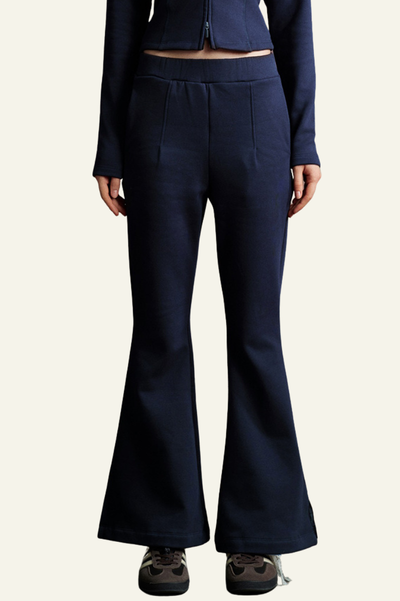 Women's Slimming Pleated waist Flared Pants