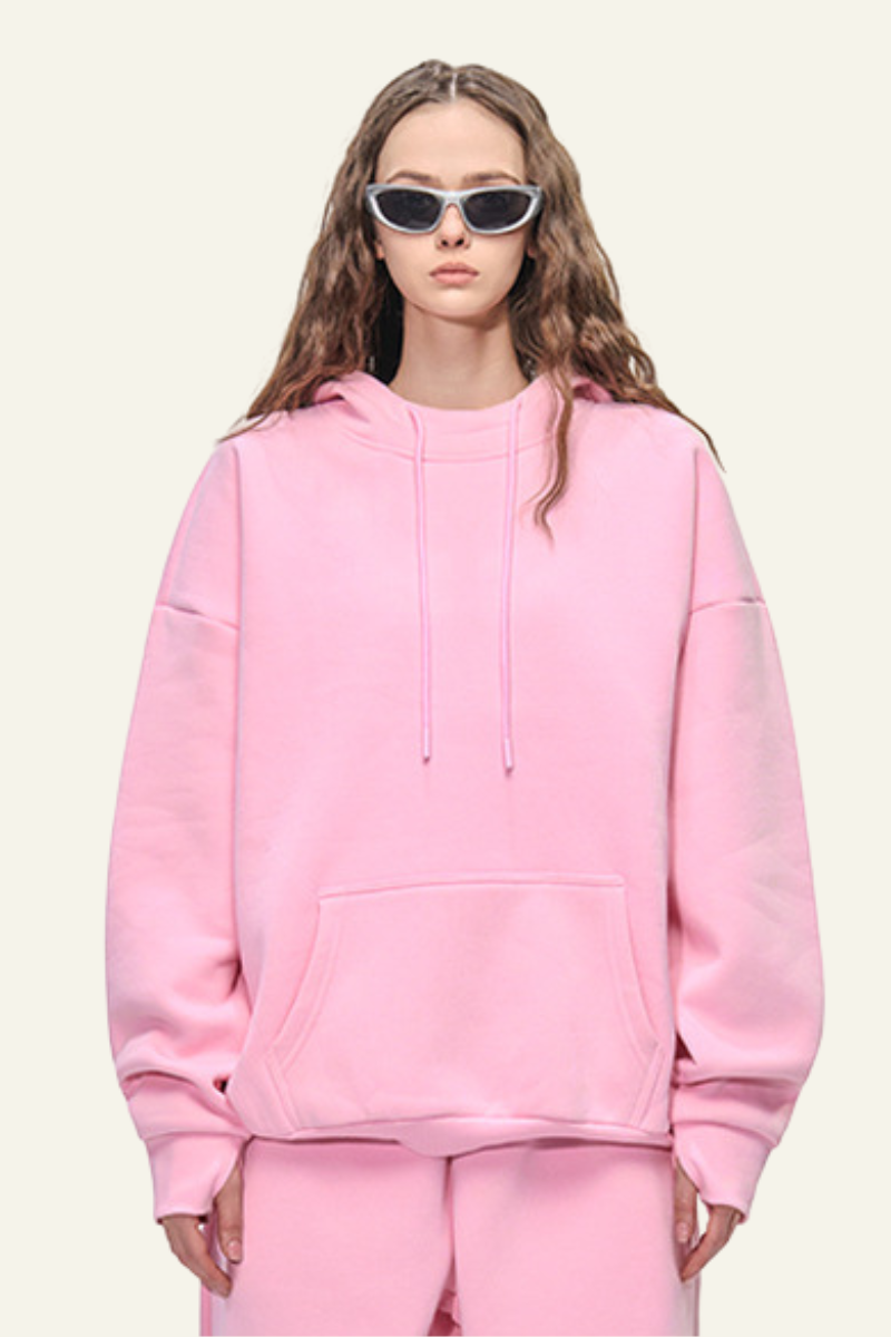 Women's  Eye Mask Version With Fleece-Lined Hoodie.