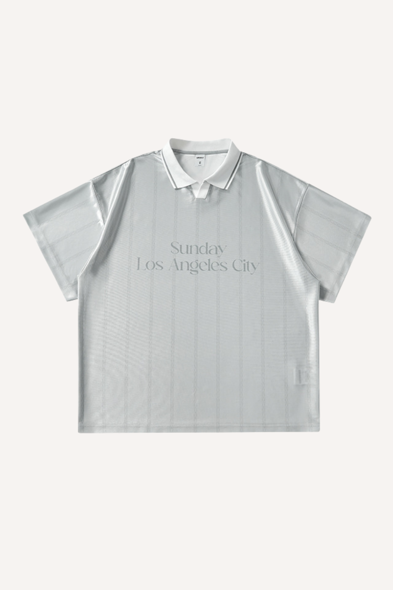 Men's Spring Summer Retro Acetate Stripe Colorblock Polo