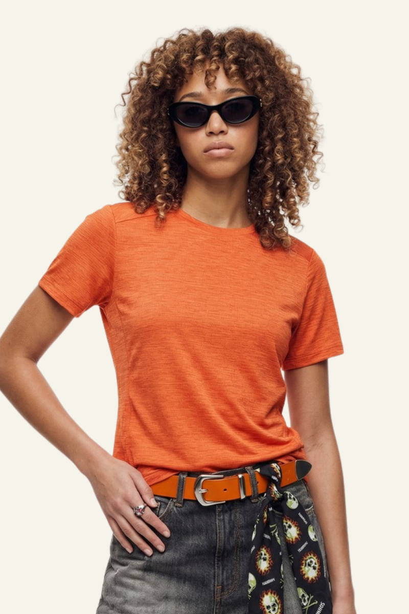 Women's Streetwear Slim Quick-Dry Solid T-shirt